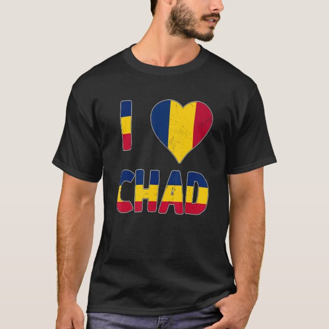 Tchad i Stil i Kärlek T Shirt (Framsida)