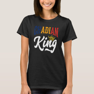 Tchad Kung Tchad Tchad Flagga T Shirt