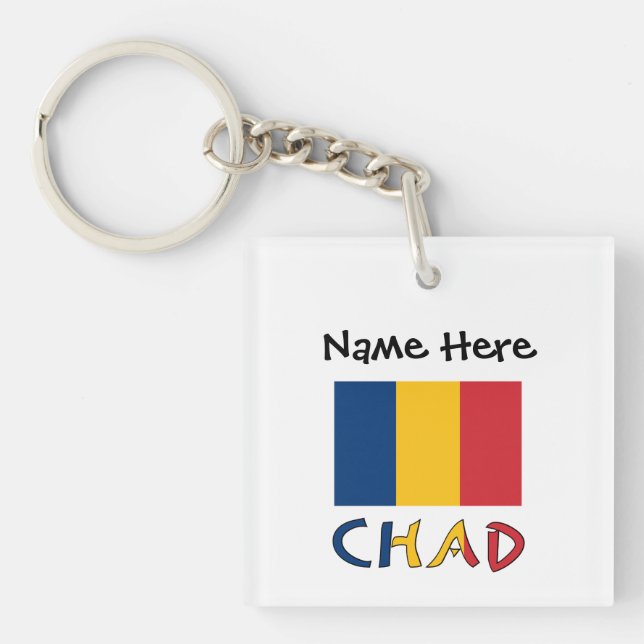 Tchad och Tchadflaggan Personlig  (Framsidan)
