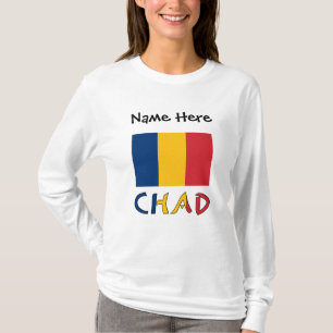 Tchad och Tchads Flagga Personlig T Shirt