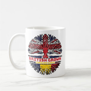 Tchad Tchad British UK Träd Roots Flagga Kaffemugg