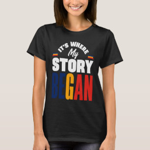Tchad Tchad-Flagga där min historia började Ch T Shirt