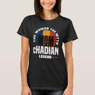Tchad Tchad Tchad Flagga Mors dag T Shirt