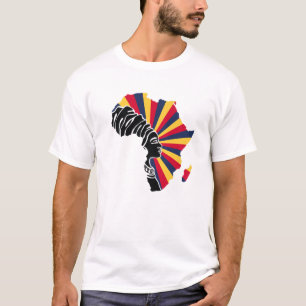 Tchad Tchads Flagga Afrika Karta Ethnic Heritage B T Shirt