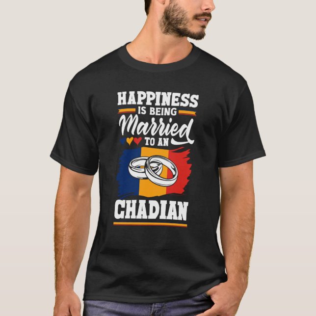 Tchad Tchads Flagga är frestad T Shirt (Framsida)
