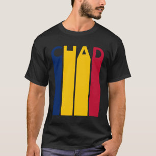 Tchad Vintage Tchad Flagga Tchad Flagga T Shirt