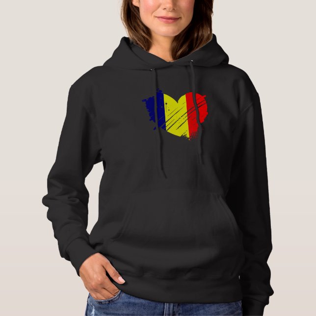 Tchadflagga Jag älskar Tchad Det är i mitt DNA för T Shirt (Framsida)