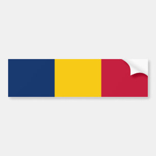 Tchads flagga bildekal