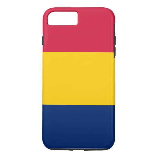Tchads flagga Case-Mate iPhone skal (Baksida)