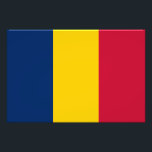 Tchads flagga fototryck<br><div class="desc">Patriotisk flagga från Tchad.</div>