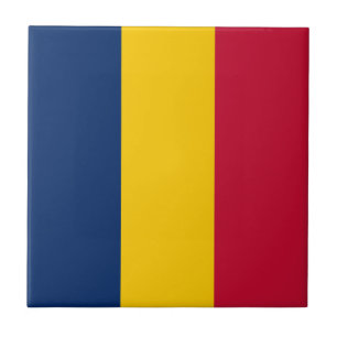 Tchads flagga kakelplatta
