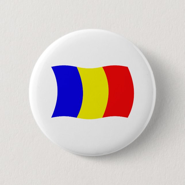 Tchads flagga knapp (Framsida)