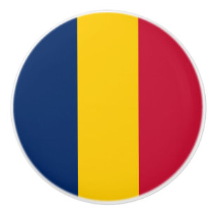 Tchads flagga knopp