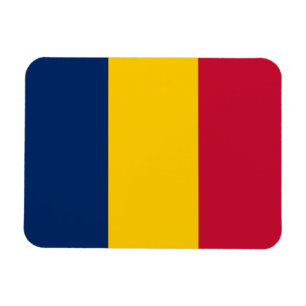 Tchads flagga magnet