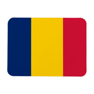 Tchads flagga magnet