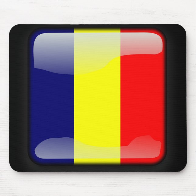 Tchads flagga musmatta (Framsidan)