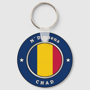 Tchads flagga nyckelring
