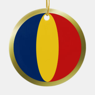 Tchads flagga ornament