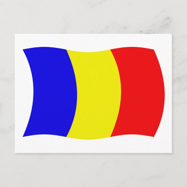 Tchads flagga Postkort Vykort (Framsida)