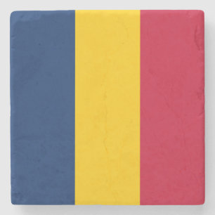 Tchads flagga stenunderlägg
