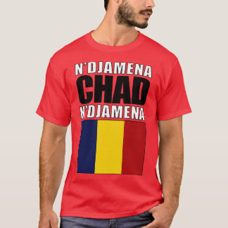 Tchads flagga t shirt
