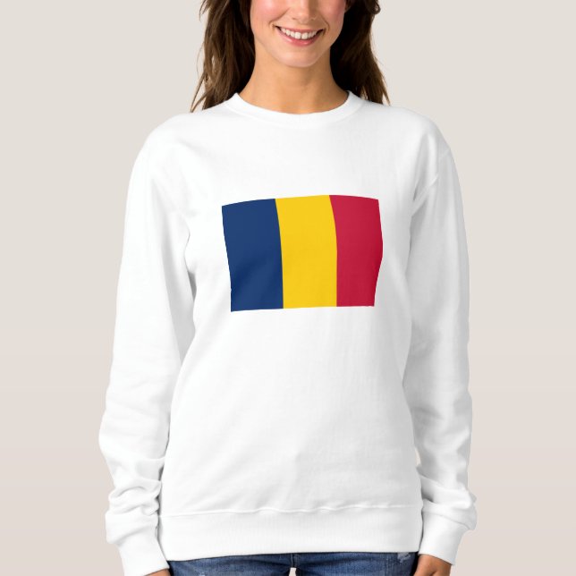Tchads flagga t shirt (Framsida)