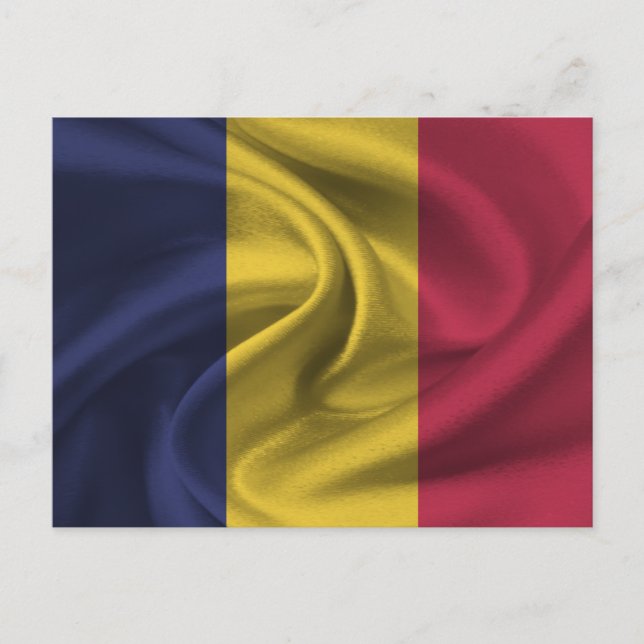 Tchads flagga vykort (Framsida)