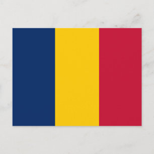 Tchads flagga vykort
