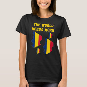 Tchads folk och Fläkt - världen behöver mer Tchad T Shirt