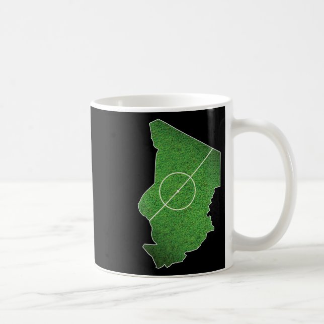 Tchads fotbollsplan  kaffemugg (Höger)