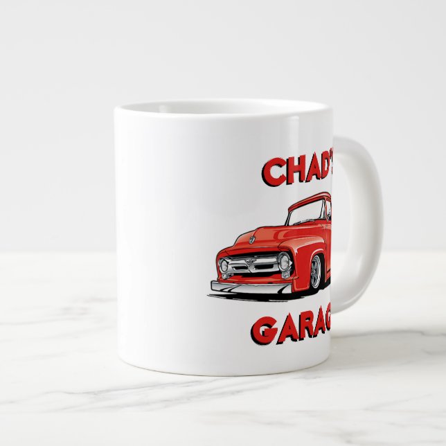Tchads Garage Classic Lastbil Jumbo Mugg (Framsida höger)