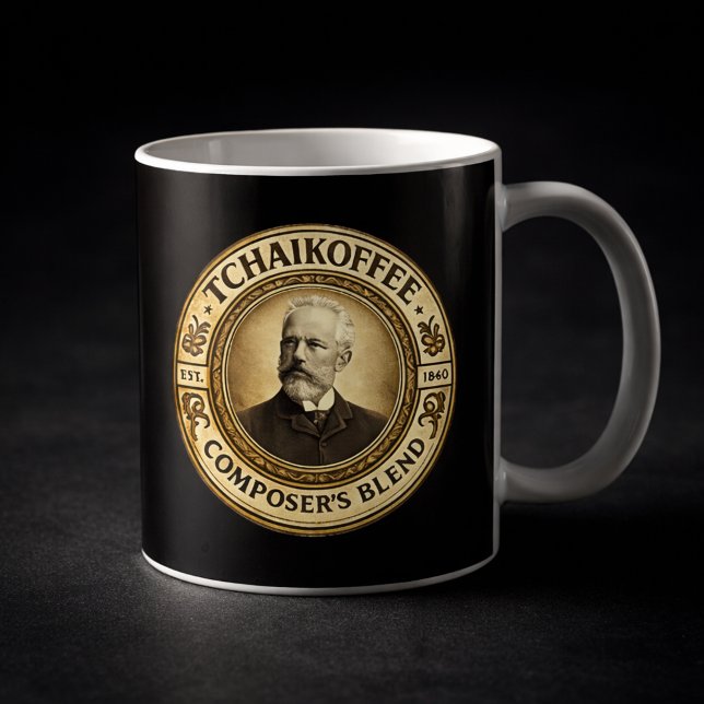 TCHAIKOFFEE Composer’s Blend Classical Music  Kaffemugg (Skapare uppladdad)