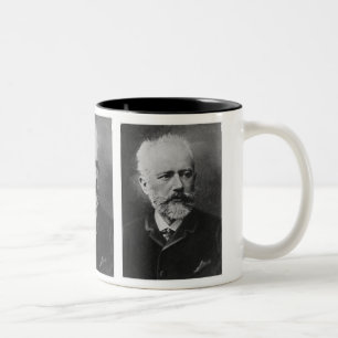 Tchaikovsky fotoporträtt Två-Tonad mugg