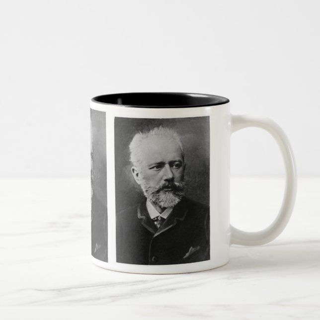 Tchaikovsky fotoporträtt Två-Tonad mugg (Höger)