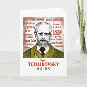 Tchaikovsky hälsning-kort kort