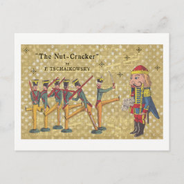 Tchaikovsky Nutcracker Soldiers jul Helg Vykort