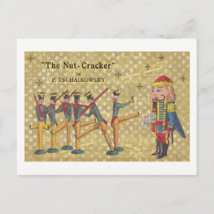 Tchaikovsky Nutcracker Soldiers jul Helg Vykort