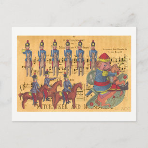 Tchaikovsky Nutcracker Soldiers jul Helg Vykort