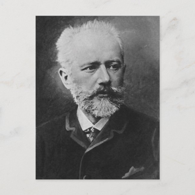 Tchaikovsky Photo Porträtt Vykort (Framsida)