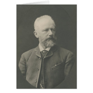 Tchaikovsky Porträtt Hälsningskort