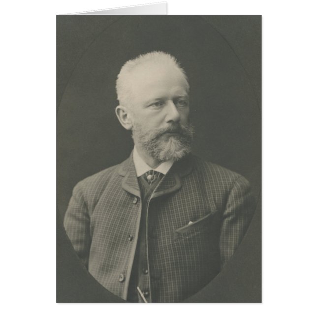 Tchaikovsky Porträtt Hälsningskort (Framsidan)