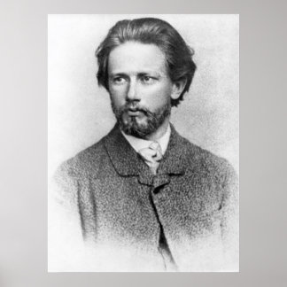 Tchaikovsky Porträtt Poster