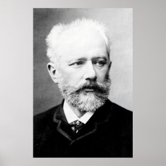 Tchaikovsky Porträtt Poster