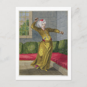 Tchingui, turkisk dansare, 1800-talet (engrave) vykort
