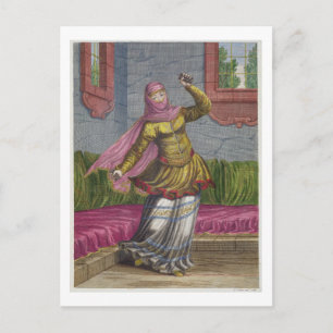 Tchinguis, eller turkiska dansare, 1800-talet (eng vykort