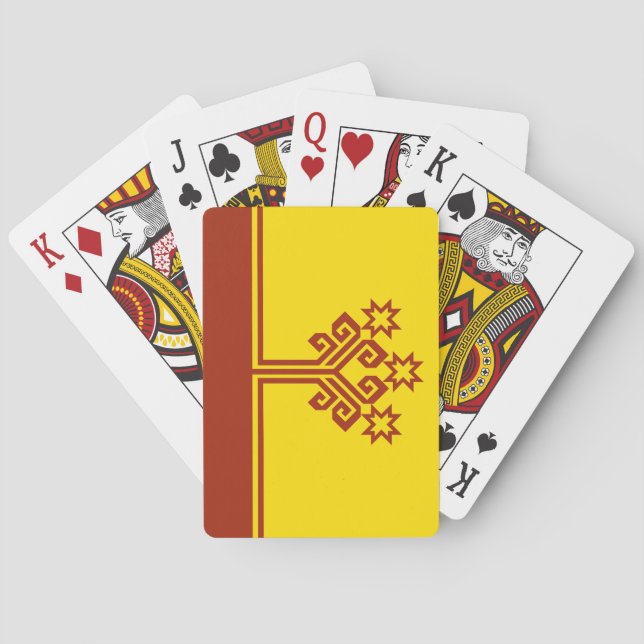 Tchuvashien flagga casinokort (Baksidan)