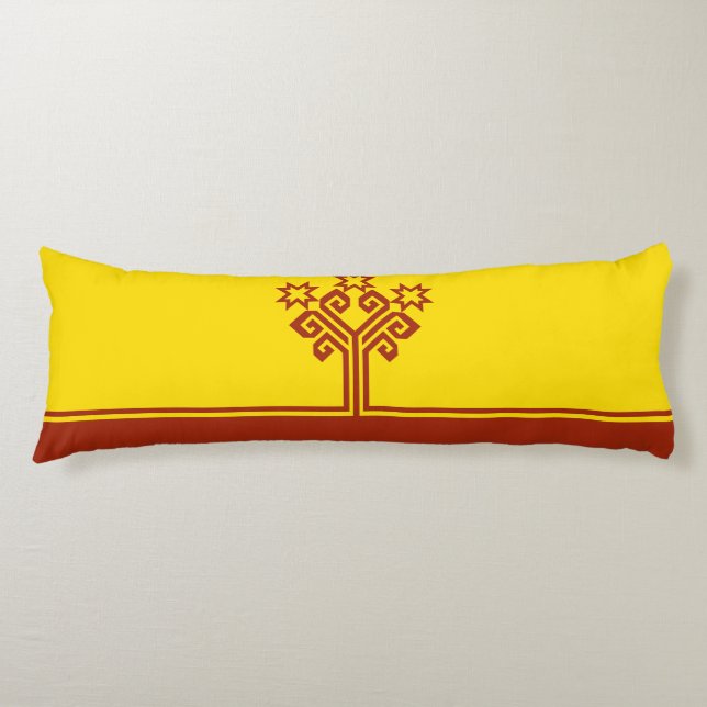 Tchuvashien flagga kroppskudde (Framsidan)