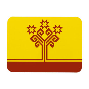 Tchuvashien flagga magnet