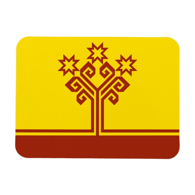 Tchuvashien flagga magnet (Horisontell)