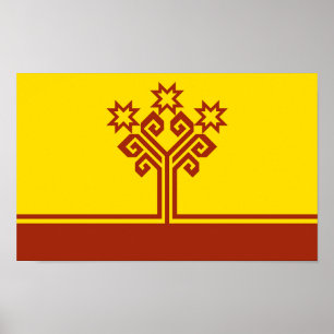 Tchuvashien flagga poster